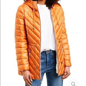 FRENCH CONNECTION HOODED CHEVRON ANORAK